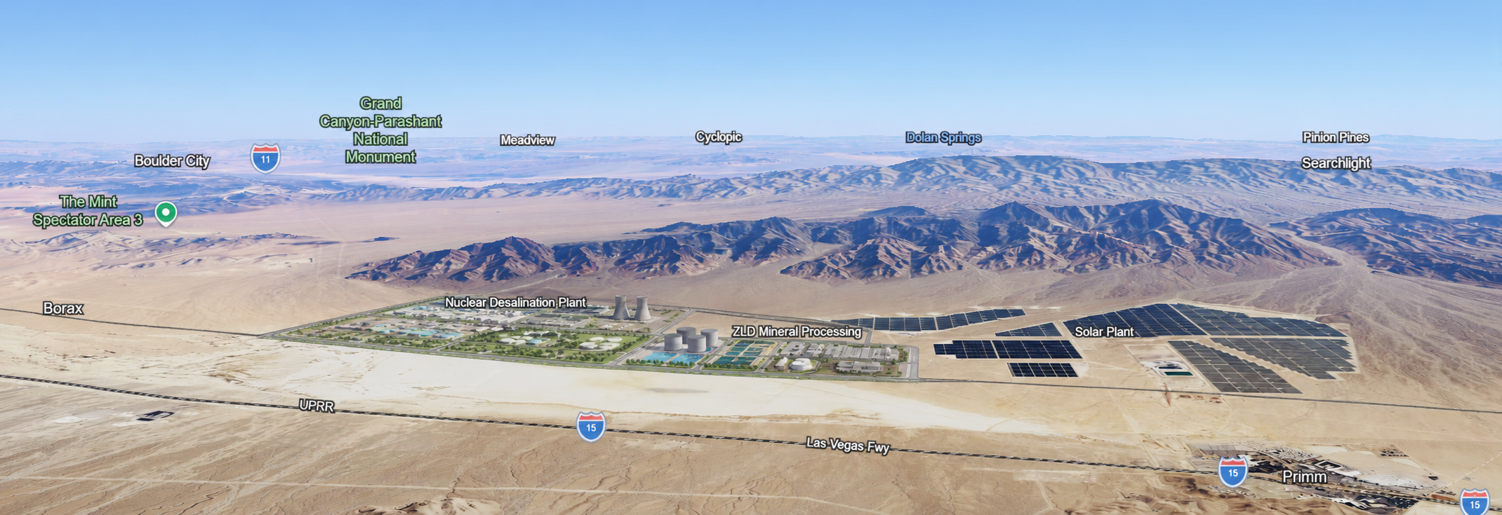 Concept plan overlay for Primm desalination campus